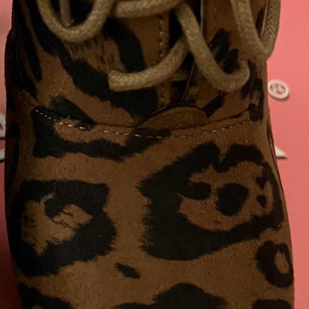 Allegra K Platform Animal Print Heels - Picture 9 of 9